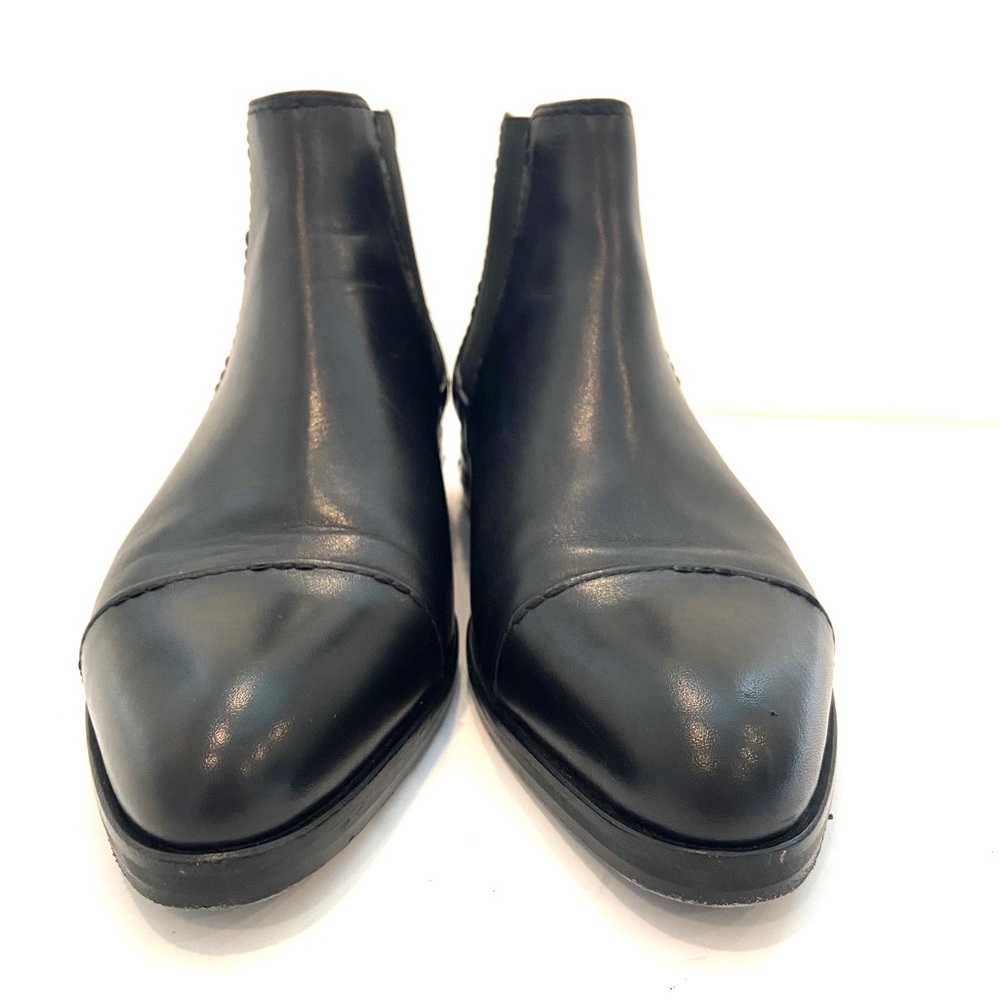 Lanvin Black Leather Chelsea Slip on Studded Boot - Picture 6 of 12